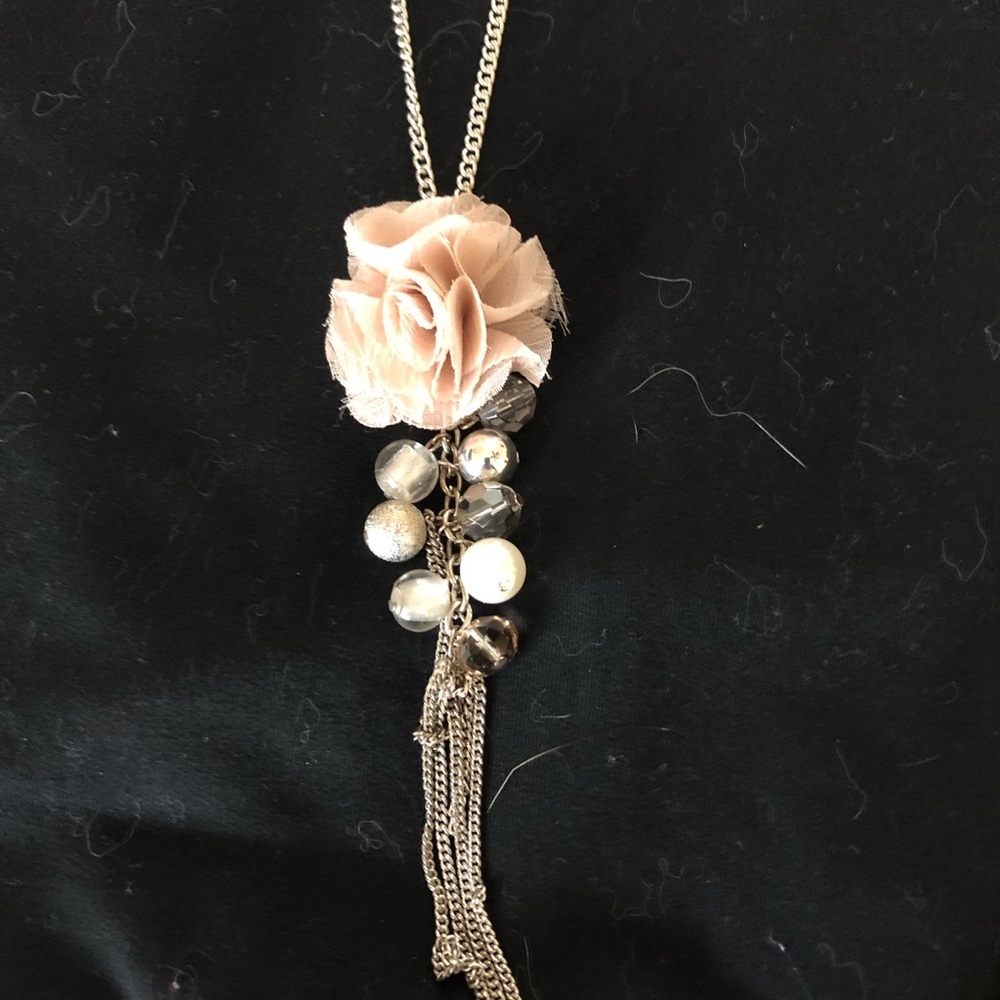 Rose drop necklace